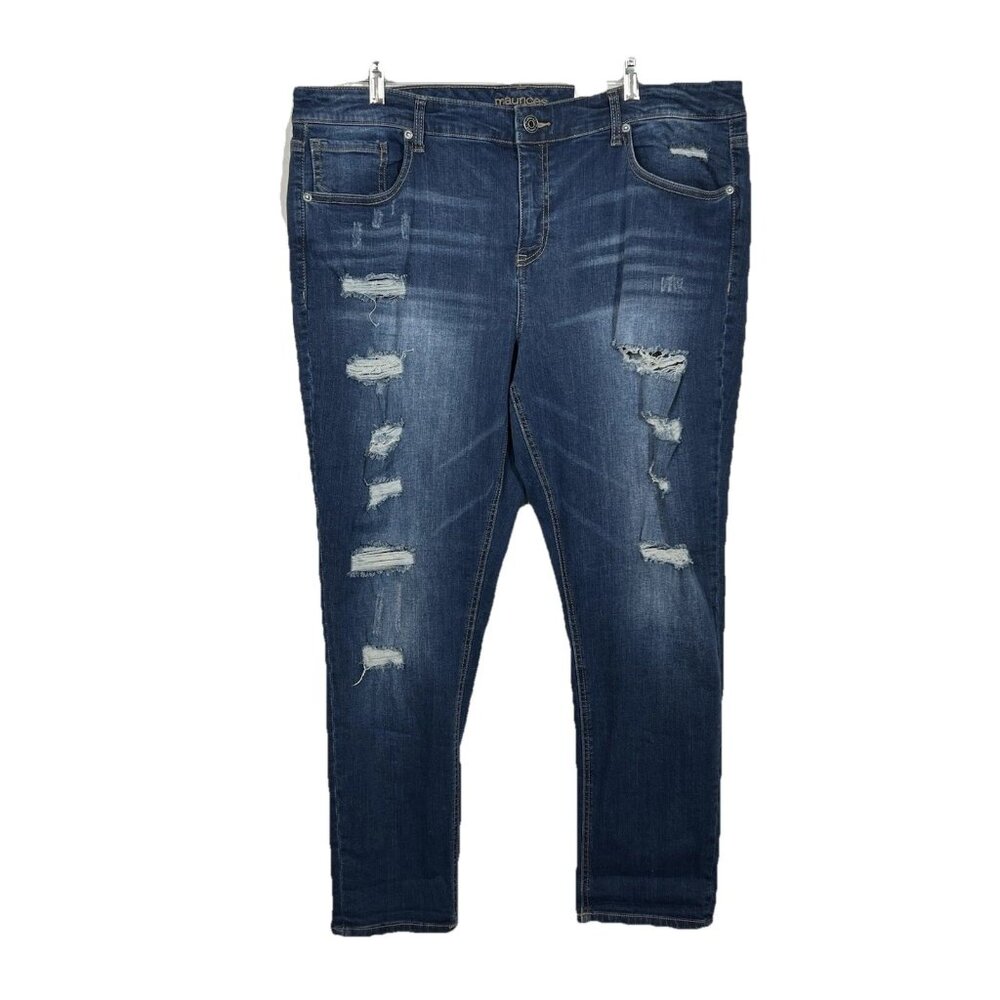 Maurice’s‎ Boyfriend, Crop, Distressed Women’s Jeans Size 22  NWT